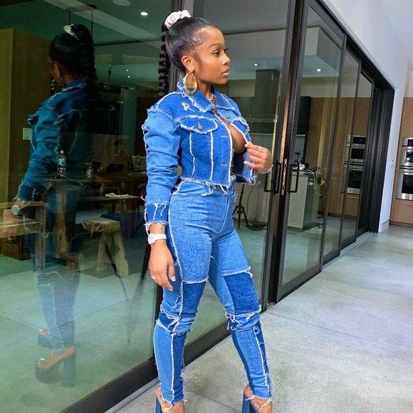 **NEVER WORN** GSUWOO VINTAGE DENIM SET - Picture 1 of 1